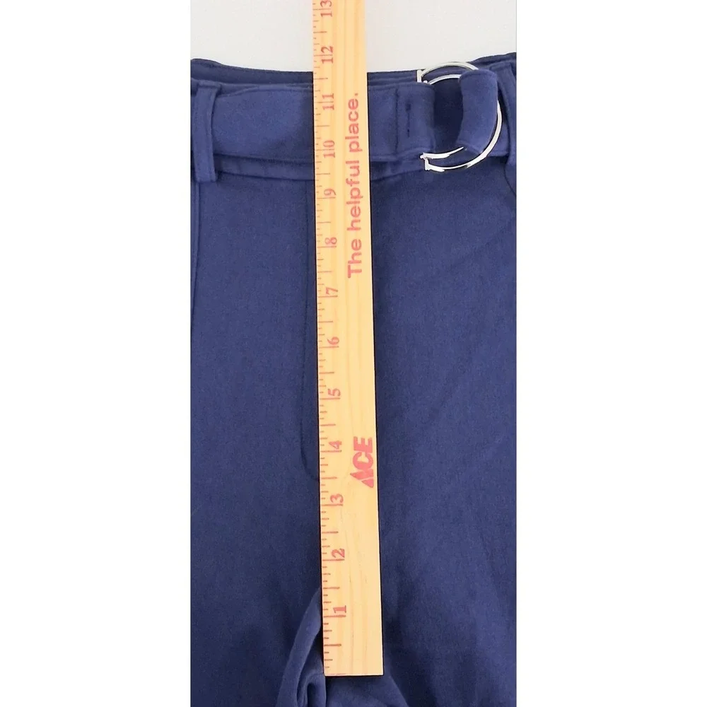 Express Women's Wide Leg Cargo Pants in Navy Blue